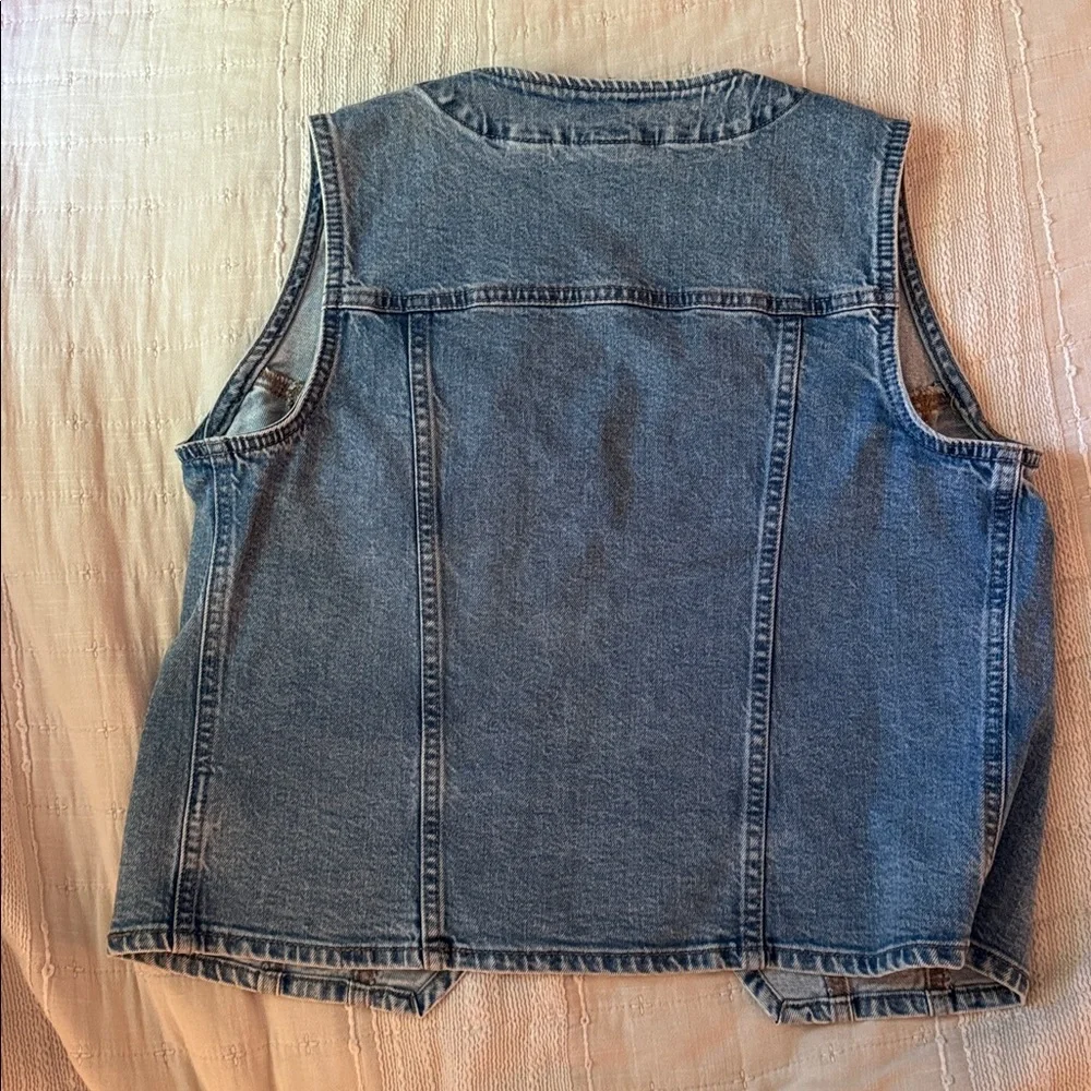 NWT denim vest